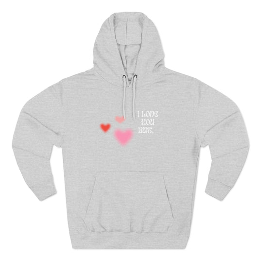 Fuzzy heart-hoodie